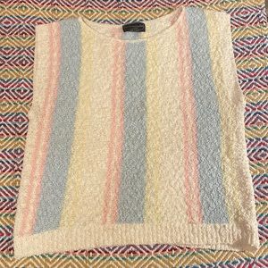 Vintage sleeveless pastel sweater